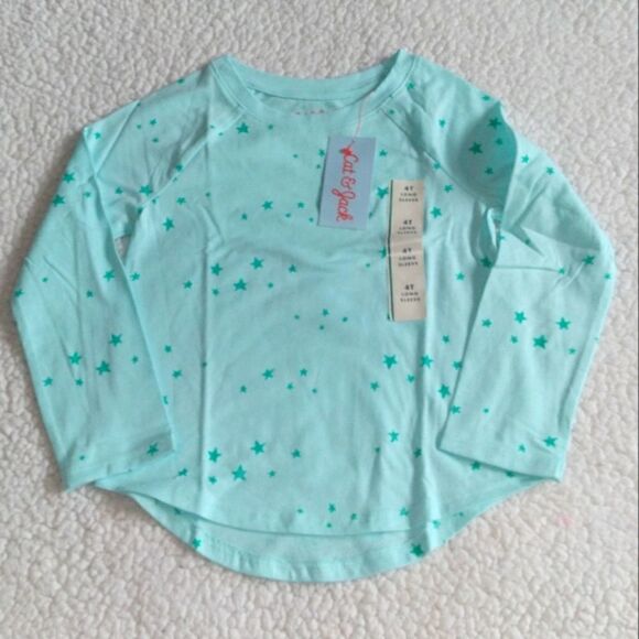 Nwt Cat & Jack Long Sleeve Top - Picture 3 of 6